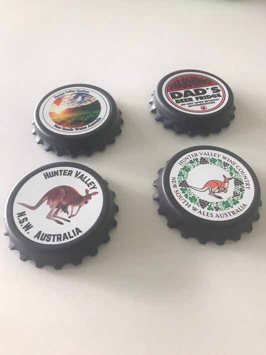 Bottle Opener Magnetic - Beer Bottle Cap Shape